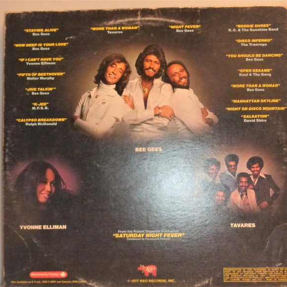 1st Press 1977 SATURDAY NIGHT FEVER Vinyl LP Record Original Soundtrack - Picture 5 of 5